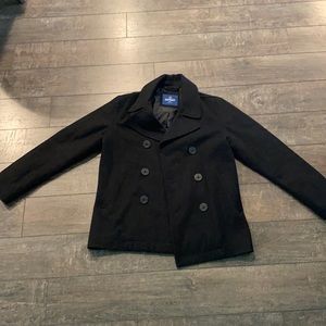 Men’s Black Old Navy Peacoat Size S